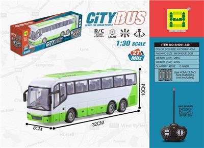 1:30 FOUR-WAY LIGHT SIMULATION BUS REMOTE CONTROL CAR - OBL876353