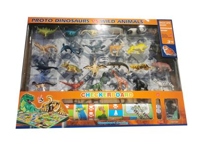 4-inch dinosaur animal chessboard - OBL876452