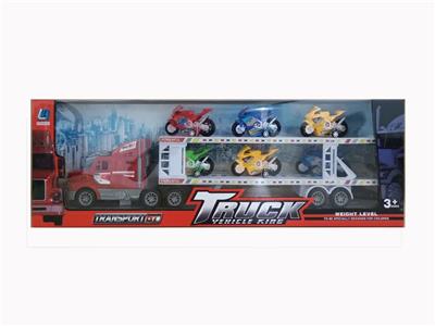 DOUBLE DECK FLAT TRAILER WITH INERTIA TRACTOR - OBL876564
