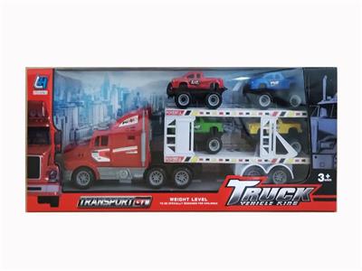 DOUBLE DECK FLAT TRAILER WITH INERTIA TRACTOR - OBL876566