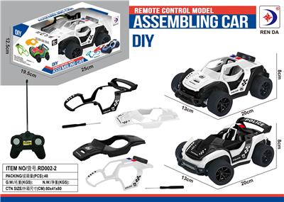 FOUR WAY REMOTE CONTROL POLICE CAR - OBL876717