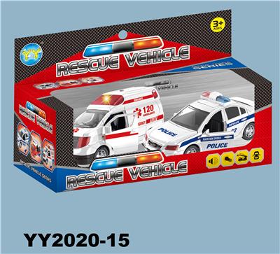 TWO WERE PUT BACK INTO THE FORCE POLICE CAR AND AMBULANCE - OBL876941