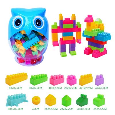 中颗粒积木猫头鹰罐200PCS - OBL877032