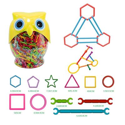 聪明棒积木猫头鹰罐800PCS - OBL877035
