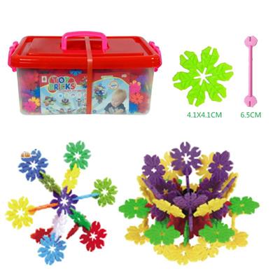 4.1CM树叶雪花积木大收纳盒1500PCS - OBL877051