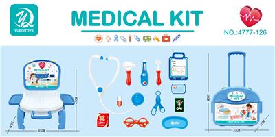 LUGGAGE MEDICAL SET 12PCS PINK BLUE - OBL877407