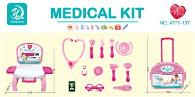 LUGGAGE MEDICAL SET 12PCS PINK - OBL877412