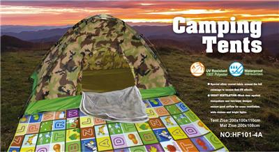 FIBER POLE CAMOUFLAGE OUTDOOR TENT WATERPROOF AND PEARL COTTON MAT - OBL877581