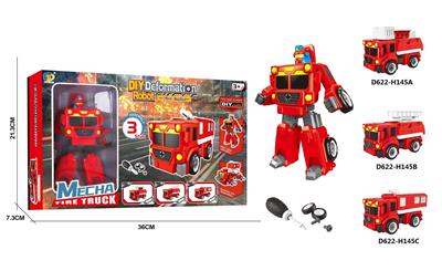 DIY ASSEMBLY DEFORMED FIRE ENGINE - OBL877669