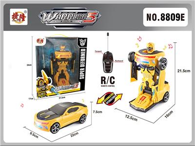 REMOTE-CONTROLLED MUSIC FLASHING LIGHTS TWO-WAY WASP MODEL DEFORMED CAR - OBL878188