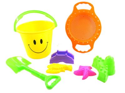 206 smiling face beach bucket combination 6 (7 pieces) - OBL878516