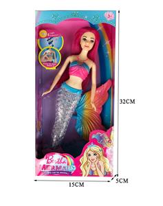 11 INCH LIGHT MUSIC MERMAID BARBIE DOLL / REAL BODY \/ BATTERY PACK - OBL878680