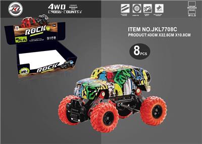 Graffiti climbing car - OBL879372