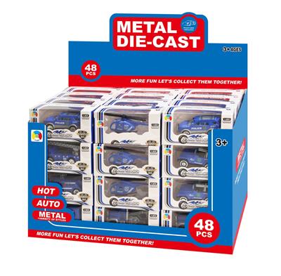 6款警察合金小车1款合金飞机（48PCS） - OBL879662