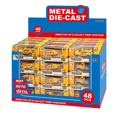 6款工程合金小车1款合金飞机（48PCS） - OBL879665