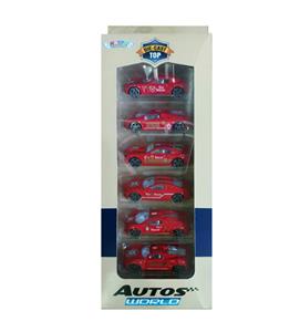 6只仿真消防合金小车 - OBL879727