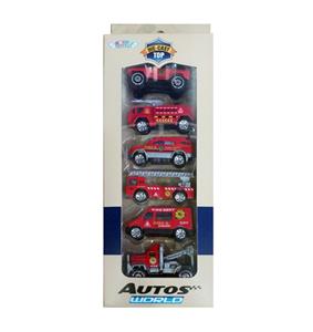 6只消防合金小车 - OBL879731