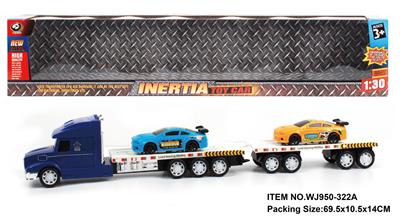 INERTIA TRACTOR TOWING 2 RACING CARS - OBL880432