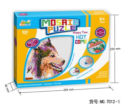柯利牧羊犬马赛克拼图 - OBL880628