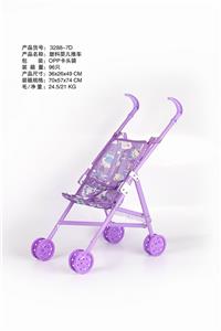 PLASTIC BABY STROLLER PURPLE - OBL881019