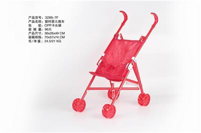 塑料婴儿推车大红 - OBL881021