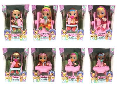 6 INCH OPEN WINDOW BOX SOLID WILL SHED TEARS FRUIT CRYING DOLL - OBL881535