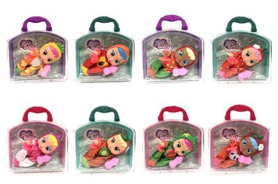 10 INCH LARGE SUITCASE GLUE WILL SHED TEARS FRUIT CRYING DOLL - OBL881560