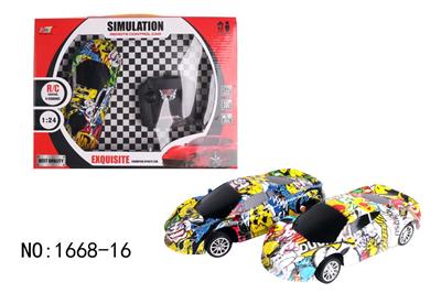 4-WAY GRAFFITI MCLAREN REMOTE CONTROL CAR - OBL881592