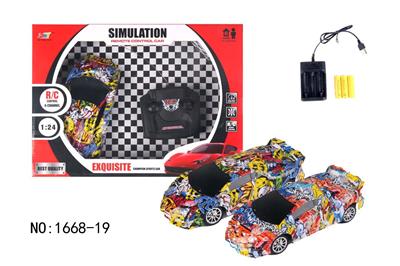 4-WAY GRAFFITI LAMBORGHINI REMOTE CONTROL CAR - OBL881597