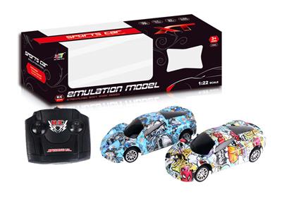 4-WAY REMOTE CONTROL GRAFFITI FERRARI RACING CAR - OBL881664