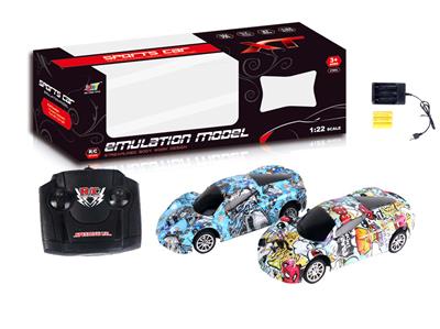4-WAY REMOTE CONTROL GRAFFITI FERRARI RACING CAR - OBL881665