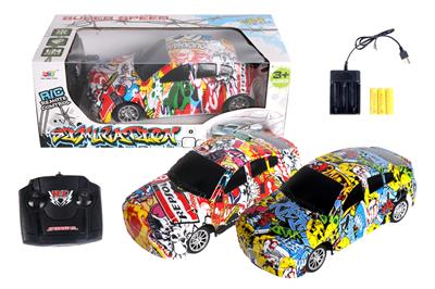 4-WAY REMOTE CONTROL GRAFFITI BMW RACING CAR - OBL881734