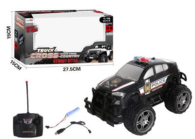 4-WAY BMW REMOTE CONTROL OFF-ROAD POLICE CAR - OBL881776