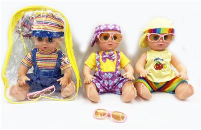 14 INCH EMPTY DOLL WITH FOUR-SOUND IC ACCESSORIES GLASSES - OBL882444