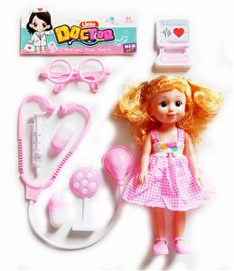 MEDICAL KIT WITH 12-INCH GIRL DOLL SET - OBL883165