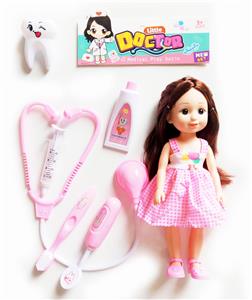 MEDICAL KIT WITH 12-INCH GIRL DOLL SET - OBL883166