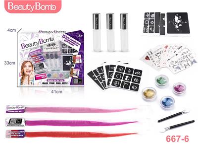 CHILDRENS TATTOO AND WIG SET - OBL883876