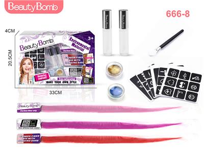 CHILDRENS TATTOO AND WIG SET - OBL883880