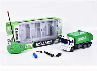 FOUR WAY REMOTE CONTROL SANITATION VEHICLE WITH LIGHT - OBL883892