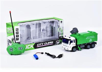 FOUR WAY REMOTE CONTROL SANITATION VEHICLE WITH LIGHT - OBL883893
