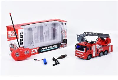 FOUR WAY REMOTE CONTROL FIRE TRUCK WITH LIGHT - OBL883895