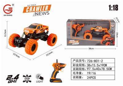 2.4GHZ1:18 FOUR-WAY LIGHT PICKUP TRUCK - OBL884397