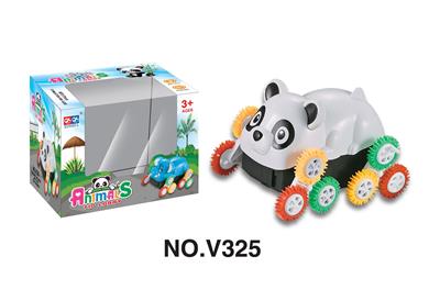 CARTOON PANDA 12 COLOR WHEEL ELECTRIC DUMPER - OBL884607