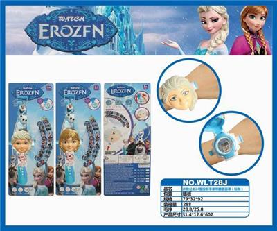 ICE SNOW PRINCESS 24 PICTURE PROJECTION WATCH WITH FLAP MASK - OBL885015