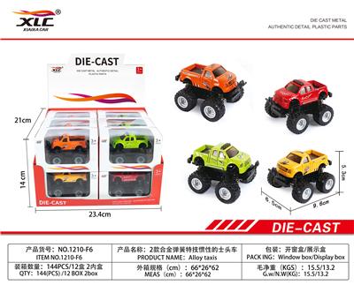2款合金弹簧特技惯油合金消防车（12PCS） - OBL885788