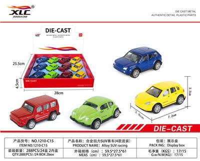 4款合金回力SUV赛车（12PCS） - OBL885798