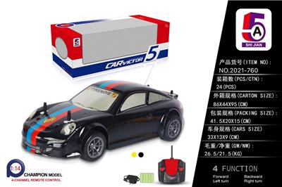 1: 14PVC CAR CASE PORSCHE REMOTE CONTROL CAR - OBL886204
