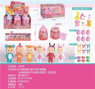 5-INCH BABY BOTTLE WITH REAL FAT BABY CRYING - OBL886510