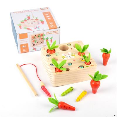 WOODEN RADISH CATCH GAME - OBL887610