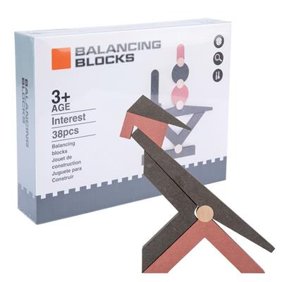 木制自由组合平衡积木38PCS - OBL887643